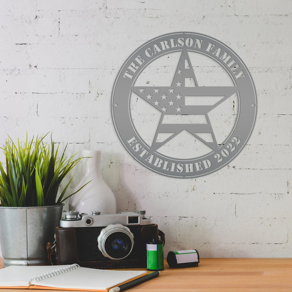 Custom Name Flag Sign - Stars and Stripes Sign