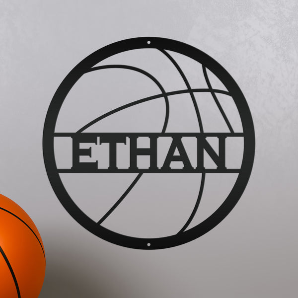 Personalized Basketball Metal Sign-Athlete Gift-Senior Night Gift