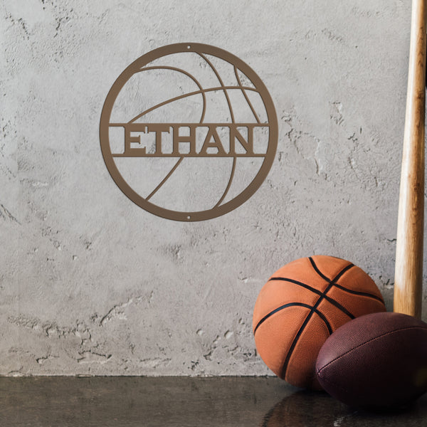 Personalized Basketball Metal Sign-Athlete Gift-Senior Night Gift
