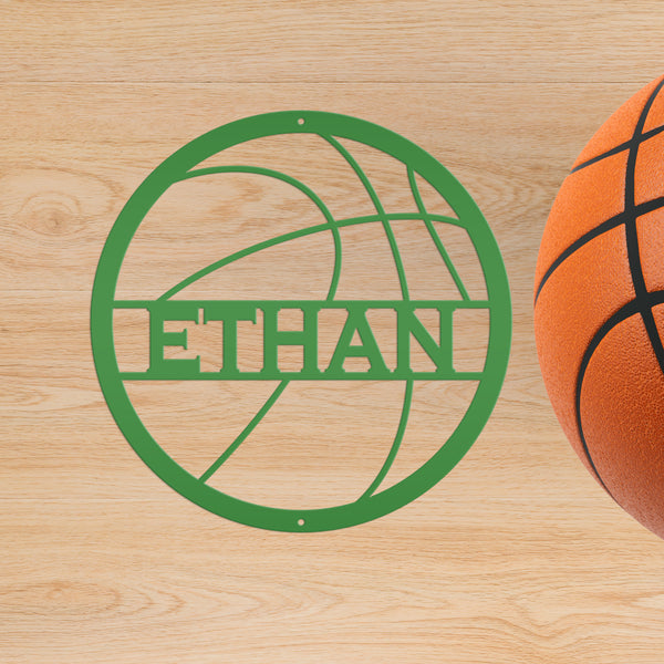 Personalized Basketball Metal Sign-Athlete Gift-Senior Night Gift