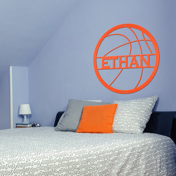 Personalized Basketball Metal Sign-Athlete Gift-Senior Night Gift