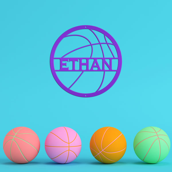 Personalized Basketball Metal Sign-Athlete Gift-Senior Night Gift