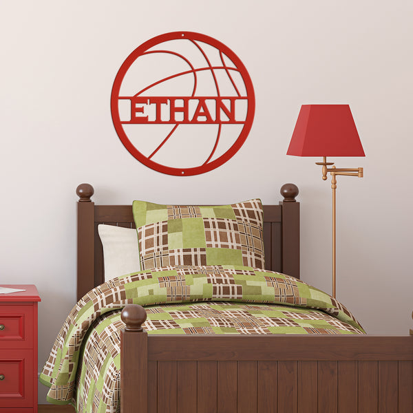 Personalized Basketball Metal Sign-Athlete Gift-Senior Night Gift