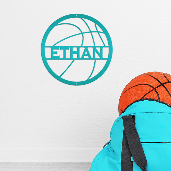 Personalized Basketball Metal Sign-Athlete Gift-Senior Night Gift