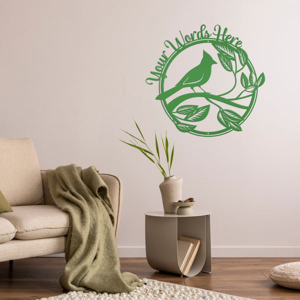  custom Cardinal Bird Metal Sign 