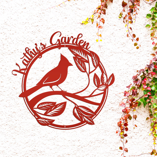  custom Cardinal Bird Metal Sign 