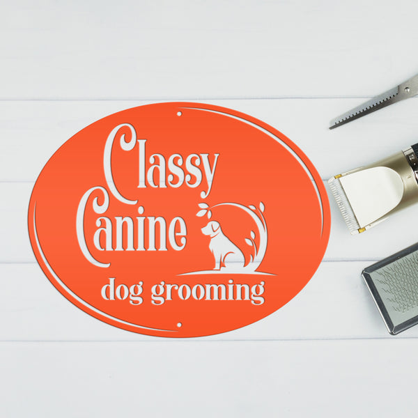 Dog Grooming Business Sign