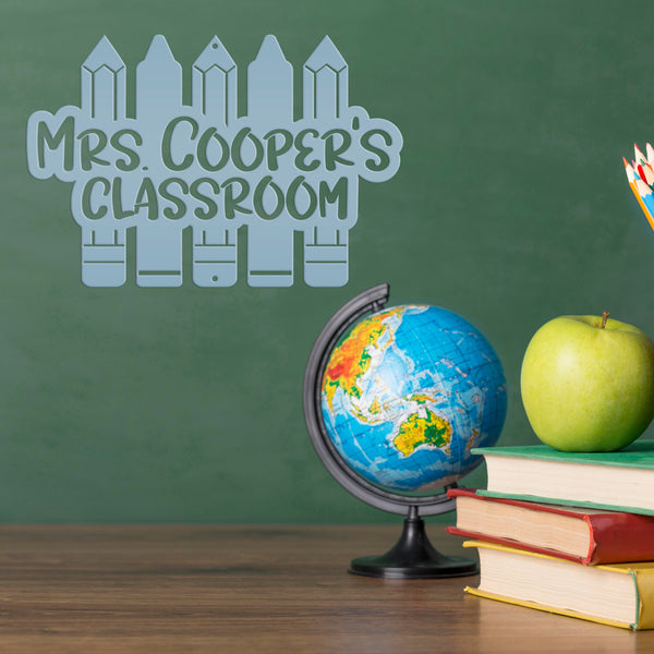 Personalized Teacher's Classroom Metal Sign, Teachers Classroom Decor, Teacher Classroom Wall Decor, Teacher Wall Art