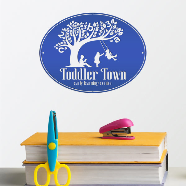Custom Daycare Business Metal Sign