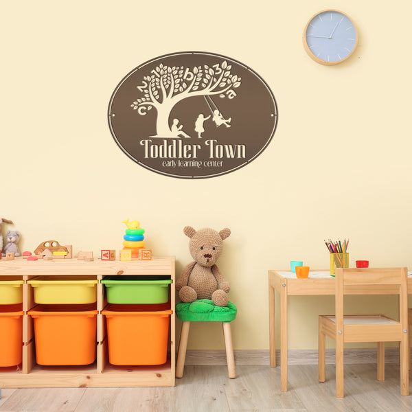 Custom Daycare Business Metal Sign