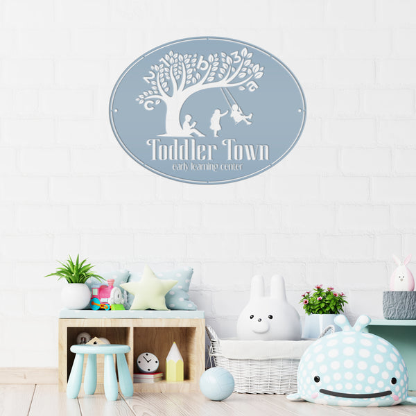 Custom Daycare Business Metal Sign, Child Daycare Preschool Sign, Daycare Personalized Sign, Daycare Business Signage, Daycare Wall Decor , Daycare Wall Art, Daycare Business Wall Signage, Preschool Wall Decor