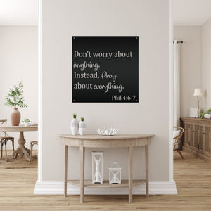 Christian metal sign 