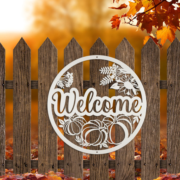 Fall Welcome Sign Front Door, Welcome Fall Sign Decor, Welcome Pumpkin Decor, Pumpkin Welcome Sign Door Hanger, Fall Pumpkin Entryway Decor, Fall Pumpkin Wreath Decor