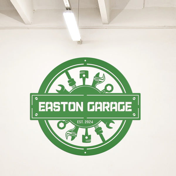 Custom Metal Garage Sign for Mechanics – Unique Man Cave Wall Art - Mechanic Tools Wall Hanging - Father's Day Signs - Gift for Grandfather