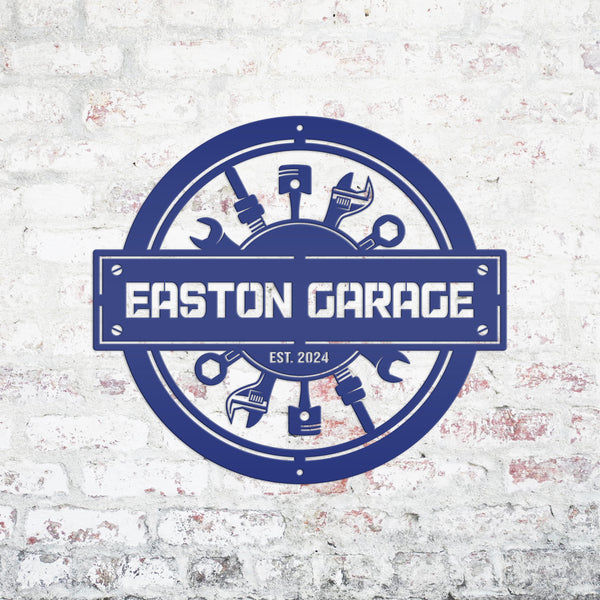Custom Metal Garage Sign for Mechanics – Unique Man Cave Wall Art - Mechanic Tools Wall Hanging - Father's Day Signs - Gift for Grandfather