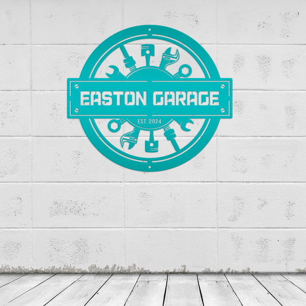 Custom Metal Garage Sign for Mechanics – Unique Man Cave Wall Art - Mechanic Tools Wall Hanging - Father's Day Signs - Gift for Grandfather