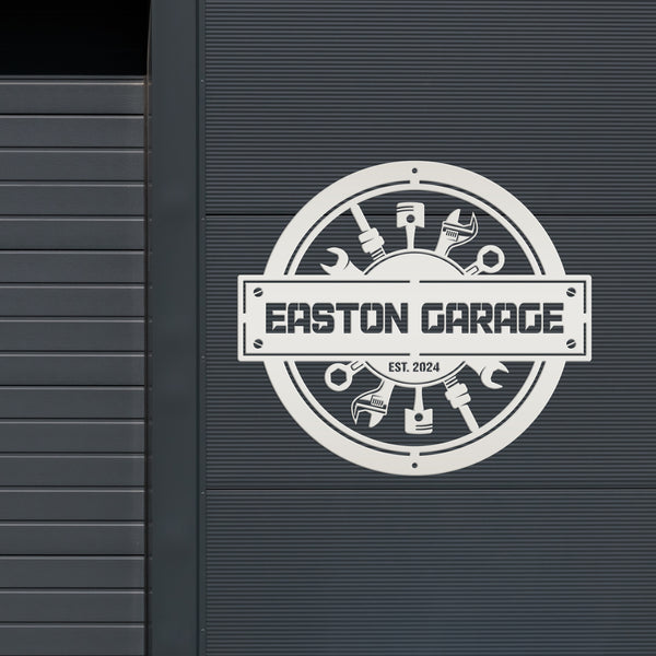 Custom Metal Garage Sign for Mechanics – Unique Man Cave Wall Art - Mechanic Tools Wall Hanging - Father's Day Signs - Gift for Grandfather