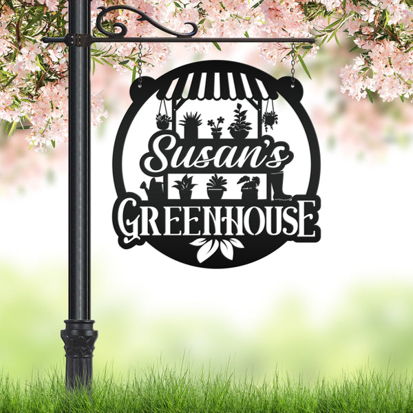 Custom Outdoor Metal Sign, Garden Decor, Mother's Day Gift, Greenhouse Decor, Grandparent's Gift, Gardener Gift