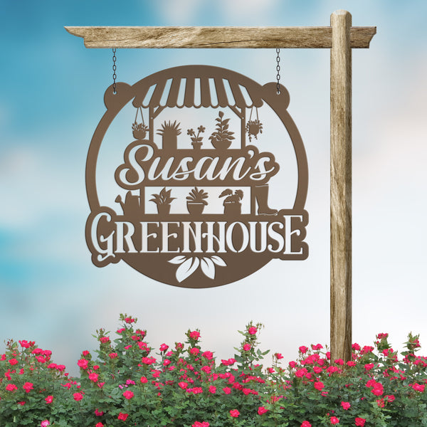Custom Outdoor Metal Sign, Garden Decor, Mother's Day Gift, Greenhouse Decor, Grandparent's Gift, Gardener Gift
