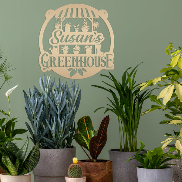 Custom Outdoor Metal Sign, Garden Decor, Mother's Day Gift, Greenhouse Decor, Grandparent's Gift, Gardener Gift