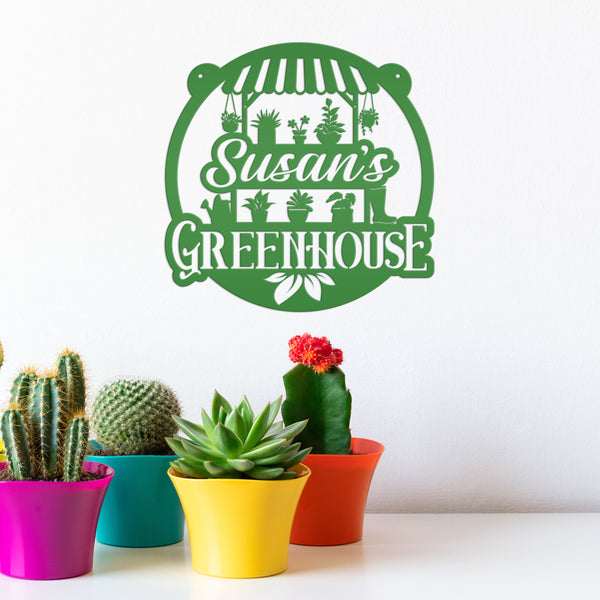 Custom Outdoor Metal Sign, Garden Decor, Mother's Day Gift, Greenhouse Decor, Grandparent's Gift, Gardener Gift
