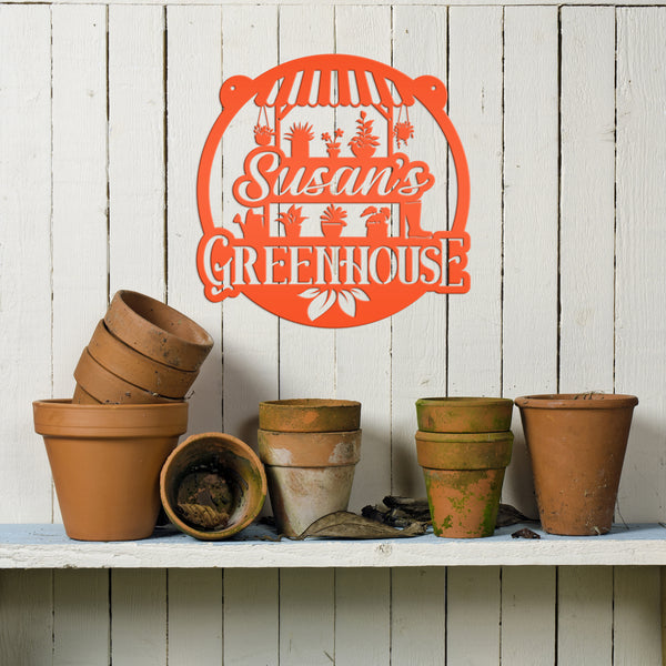 Custom Outdoor Metal Sign, Garden Decor, Mother's Day Gift, Greenhouse Decor, Grandparent's Gift, Gardener Gift