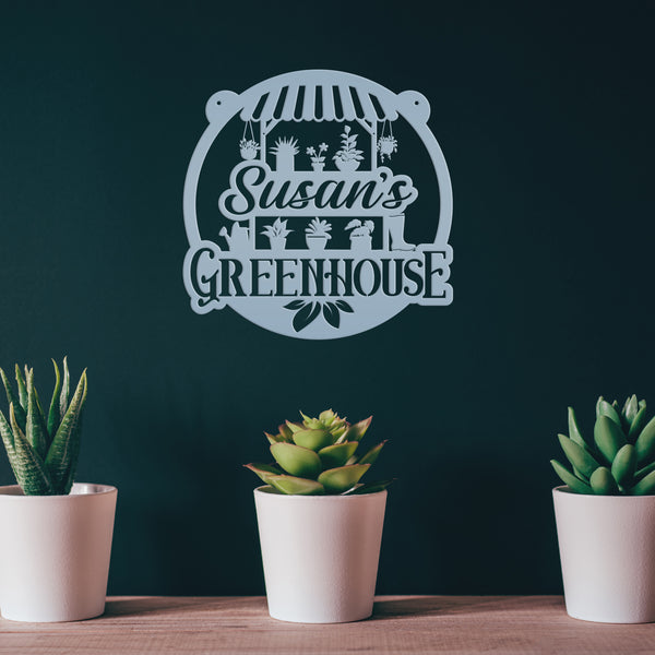 Custom Outdoor Metal Sign, Garden Decor, Mother's Day Gift, Greenhouse Decor, Grandparent's Gift, Gardener Gift