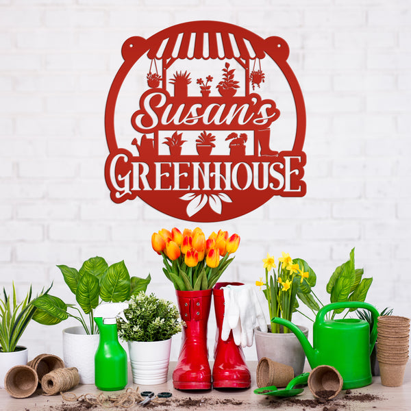 Custom Outdoor Metal Sign, Garden Decor, Mother's Day Gift, Greenhouse Decor, Grandparent's Gift, Gardener Gift