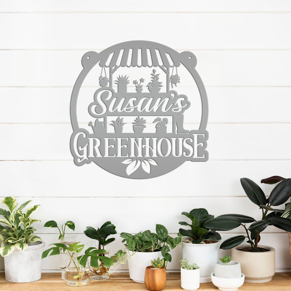 Custom Outdoor Metal Sign, Garden Decor, Mother's Day Gift, Greenhouse Decor, Grandparent's Gift, Gardener Gift