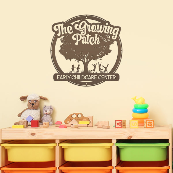 Daycare-Preschool Custom Metal Sign - Personalized Child Daycare Business-Daycare Metal Sign