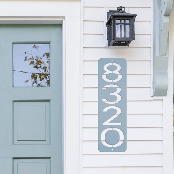 Vertical Metal House Numbers Sign - Address Sign-Housewarming Gift -Wedding Gift