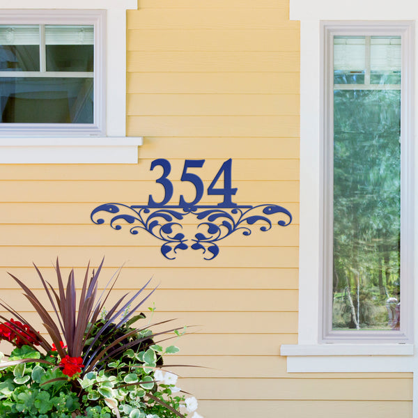 Personalized Decorative House Number Metal Sign-Housewarming Gift-Wedding Gift