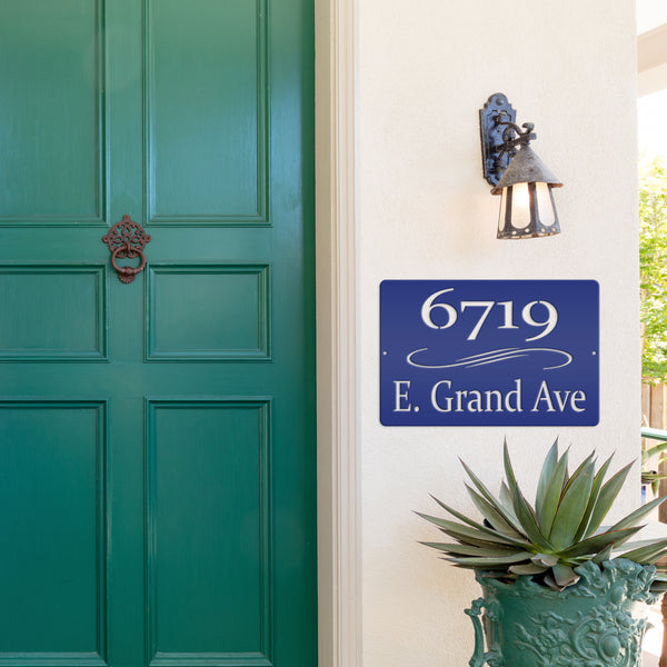 Personalized Home Address Metal Sign-Address Number Sign -Plaque- Wedding Gift-Housewarming Gift