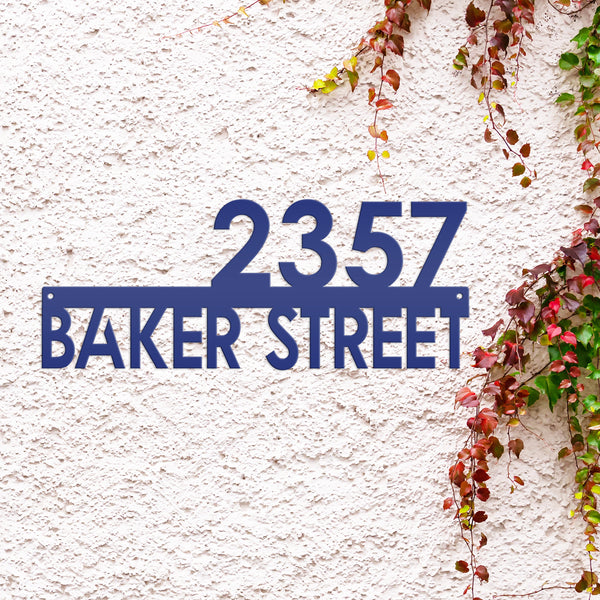 Personalized House Number Address Sign, Metal House Number Plaque ,Housewarming Gift-New Homeowner Gift-Wedding Gift