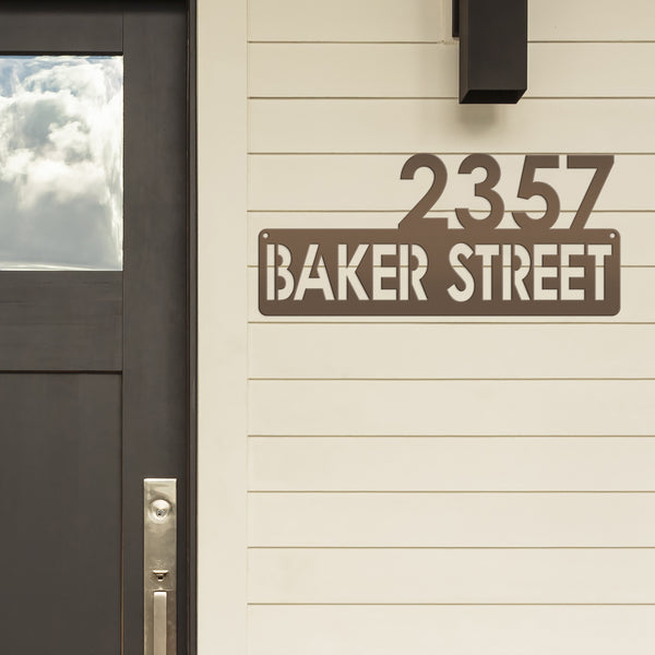 Personalized House Number Sign, Modern House Number Address Sign, Housewarming gift, Wedding gift, New Homeowner Decor