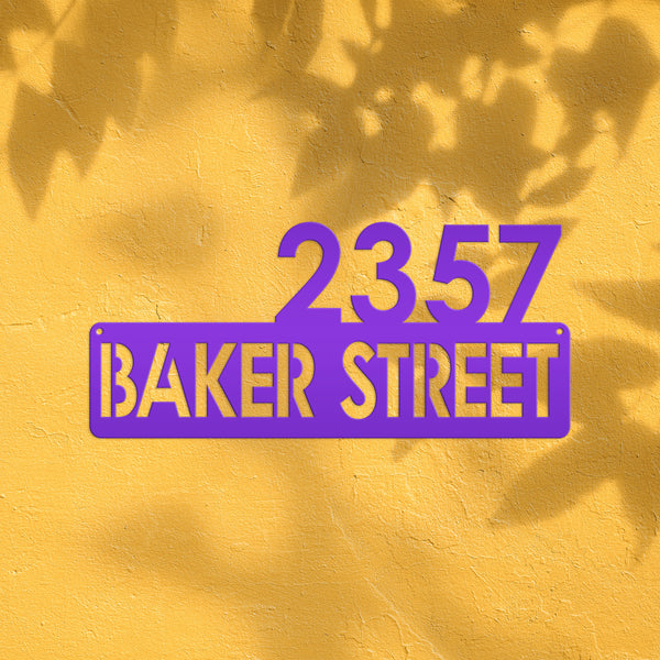 Personalized House Number Sign, Modern House Number Address Sign, Housewarming gift, Wedding gift, New Homeowner Decor