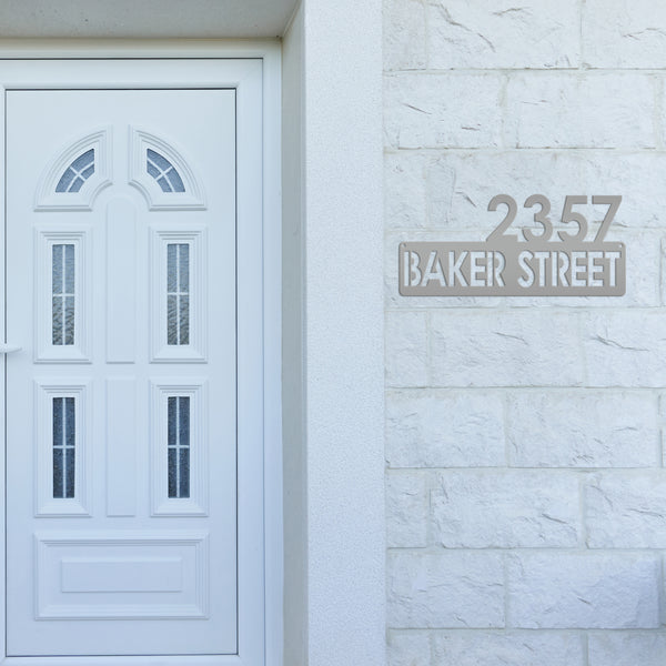Personalized House Number Sign, Modern House Number Address Sign, Housewarming gift, Wedding gift, New Homeowner Decor