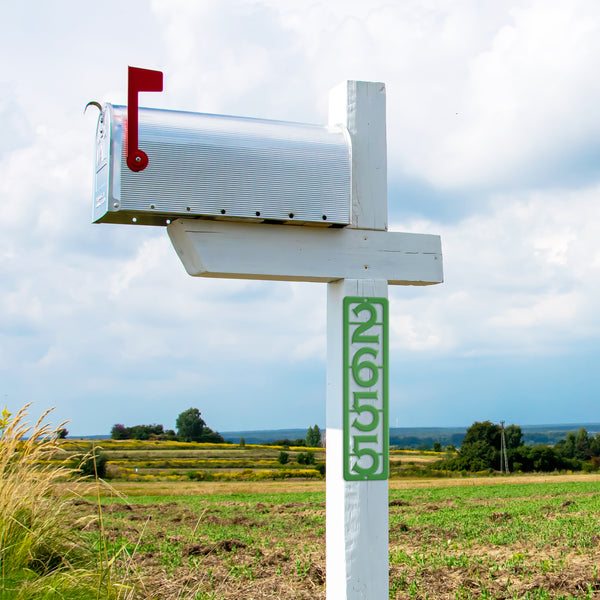 Mailbox Post Address Number Plaque-Wedding - Housewarming Gift