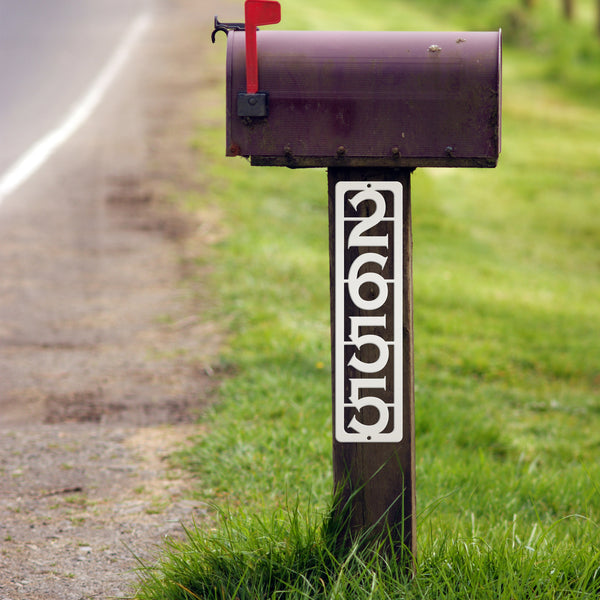 Mailbox Post Address Number Plaque-Wedding - Housewarming Gift