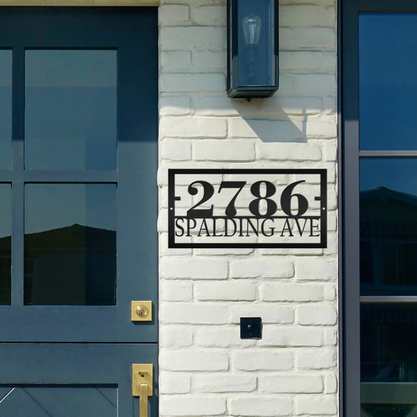 Personalized Rectangle Home Address Metal Sign-Custom Address Sign - Housewarming Gift-New Homeowners
