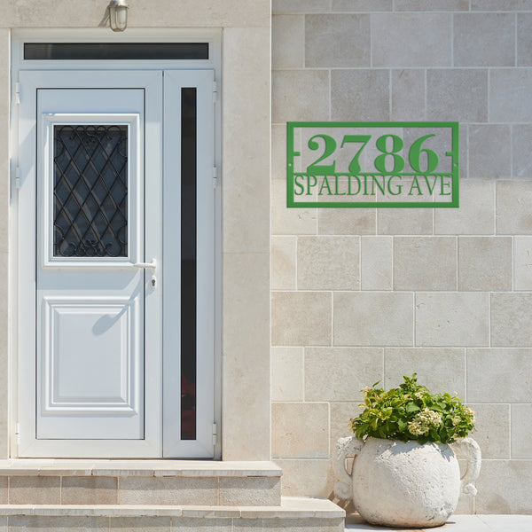 Personalized Rectangle Home Address Metal Sign-Custom Address Sign - Housewarming Gift-New Homeowners