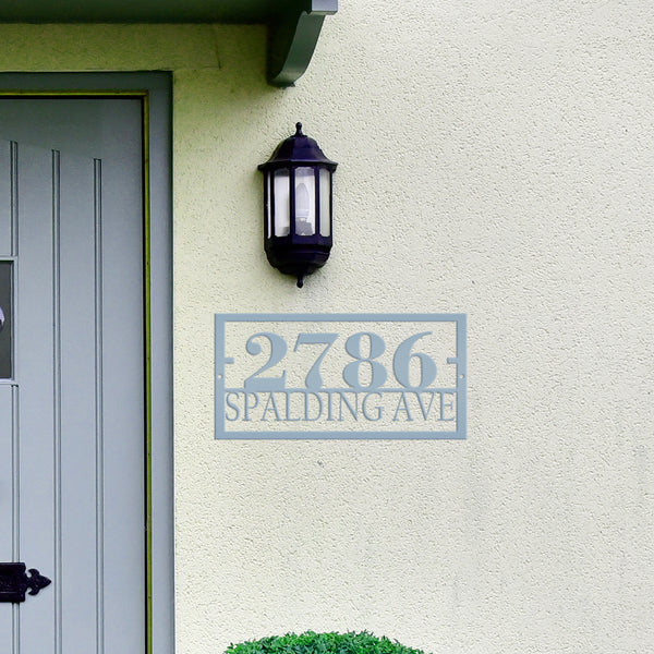 Personalized Rectangle Home Address Metal Sign-Custom Address Sign - Housewarming Gift-New Homeowners