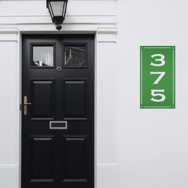 Vertical Metal Address Sign-Vertical House Number Sign
