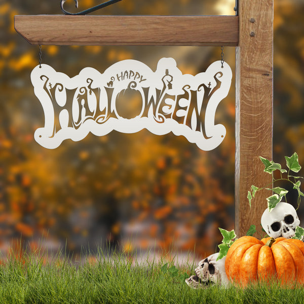 Happy Halloween Metal Sign