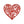 Red Metal Valentine's Hearts Ornaments - Valentine Gift - Metal Heart Ornaments-Valentine Ornaments