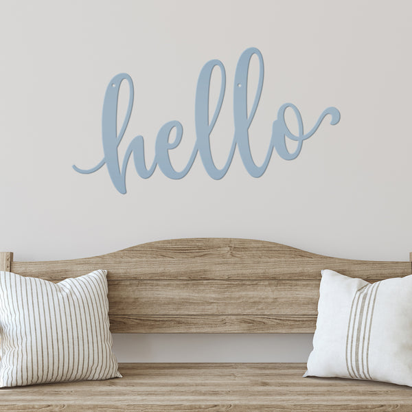 Hello Metal Sign Wall Decor, Hello Wall Art, Hello Wall Sign, Hello Outdoor Wall Decor, Hello Sign, Hello Cutout Sign Decor, Hello Home Decor, Hello Entryway Decor, Hello Welcome Sign