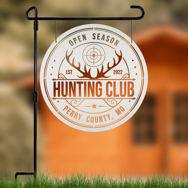 Custom Hunting Metal Sign - Your Own Wording-Fathers Day-Gift for Dad-Grandpa-Son-Custom Hunting Cabin Sign