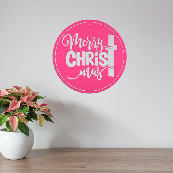 Faithful Christmas Wall Art - Unique Christian Metal Signs - Elegant Holiday Decor - Charming Front Door Hanger - Cute Merry Christmas Sign