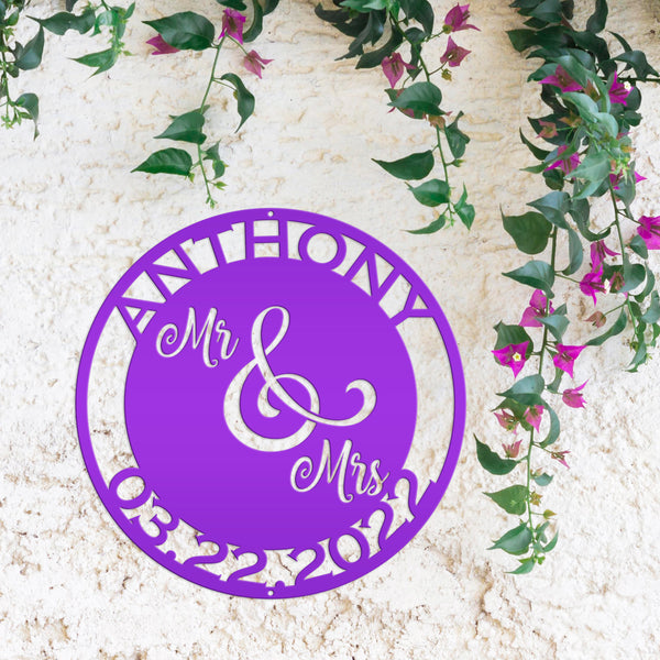 Custom Wedding Sign, Mr and Mrs Sign, Wedding Decor for Decorations, Wedding Gift , Name Sign for Wedding Decor, Wedding Present, Gift for Anniversary