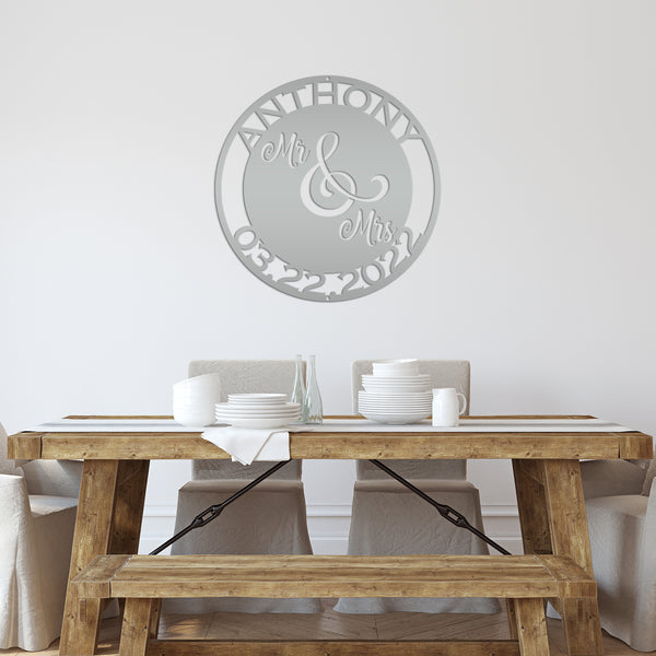 Custom Wedding Sign, Mr and Mrs Sign, Wedding Decor for Decorations, Wedding Gift , Name Sign for Wedding Decor, Wedding Present, Gift for Anniversary